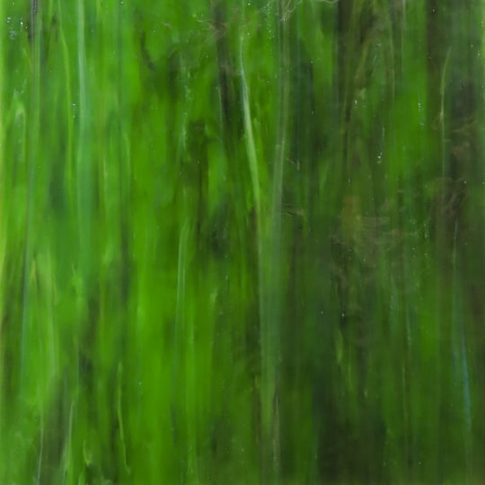 Foaie de sticlă – verde pădure, texturată