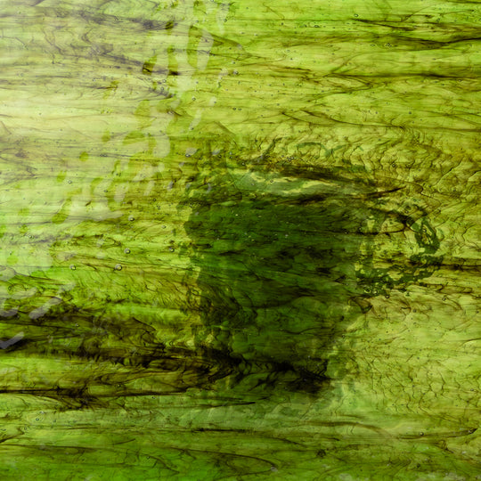 Lastra di vetro verde ambra ondulata