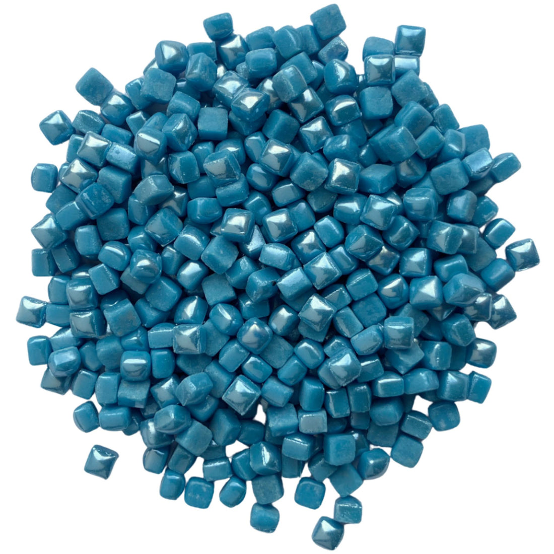 Micro mozaic din sticlă 4,8mm – albastru lac, sidefat