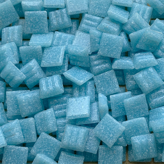 Skleněná mozaika 10 mm kyanová (volná)