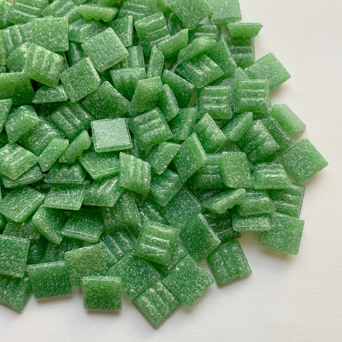 Mosaico in vetro 10 mm Verde foglia