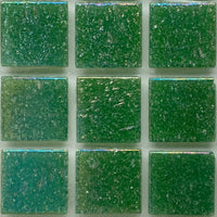Mozaic din sticlă irizat 20mm – verde intens