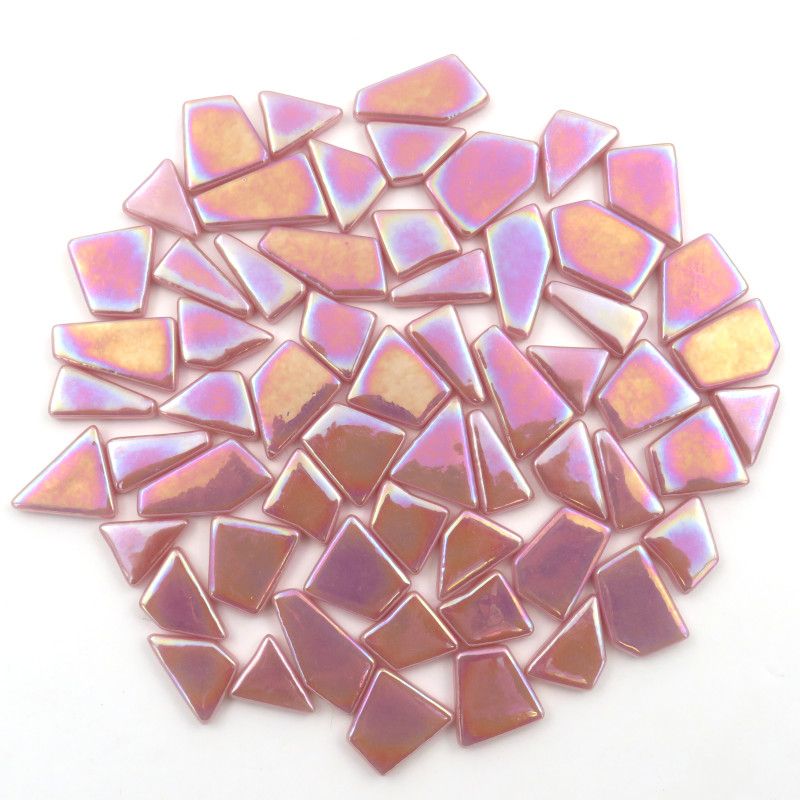 Ottoman Puzzle Iridescente Petalo di Rosa