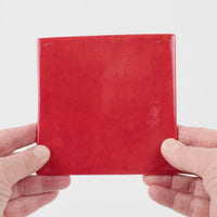 Video showing Morasutti Smalti mosaic tile – red – 11.5 x 11.5 cm, rotated to show full tile