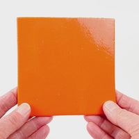 Video showing Morasutti Smalti mosaic tile – orange – 11.5 x 11.5 cm, rotated to show full tile
