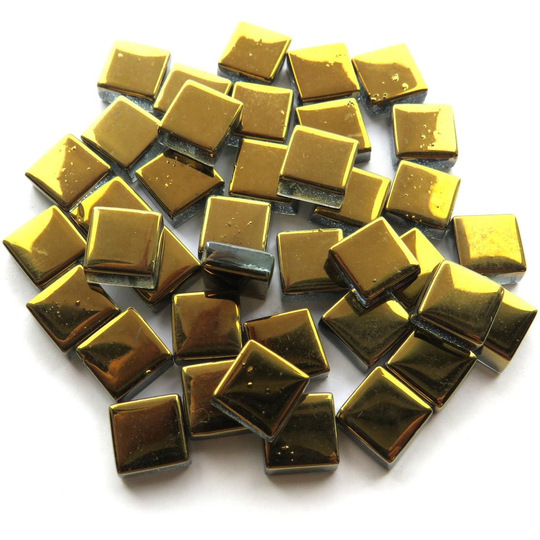 Mozaic din sticlă cu oglindă 10mm – auriu