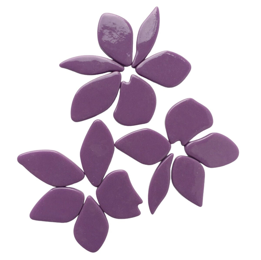 Mozaic din sticlă – Petale din sticlă – magenta - mosaicshop