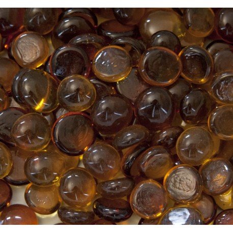 Picături din sticlă 16-20mm – cristal chihlimbar