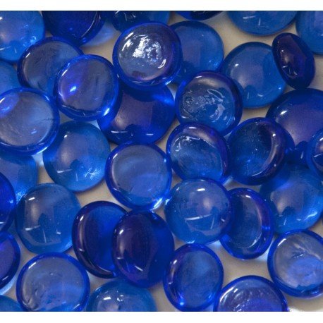 Mozaic din sticlă – Picături din sticlă 16-20mm – cristal albastru - mosaicshop