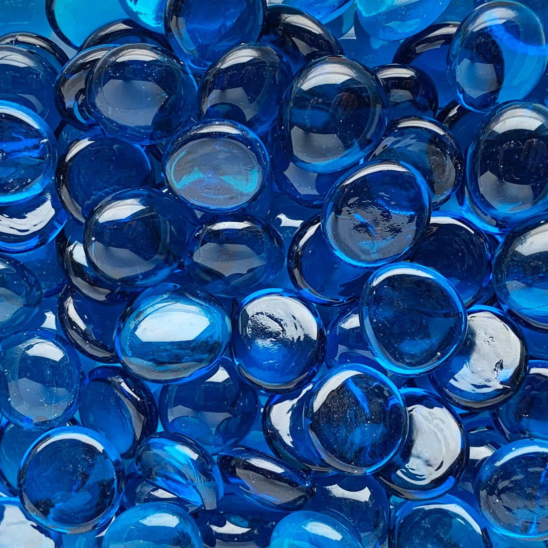 Mozaic din sticlă – Picături din sticlă 16-20mm – cristal turcoaz - mosaicshop