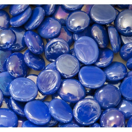 Mozaic din sticlă – Picături din sticlă 16-20mm – albastru opalin - mosaicshop