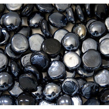 Picături din sticlă 16-20mm – negru opalin