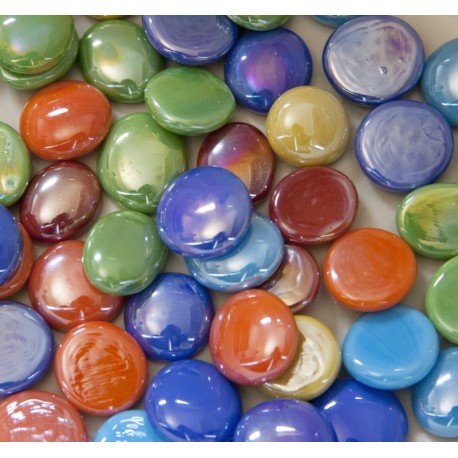 Mozaic din sticlă – Picături din sticlă 16-20mm – amestec tropical - mosaicshop