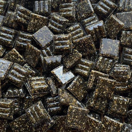 Mozaic din sticlă 10mm – maro pământiu