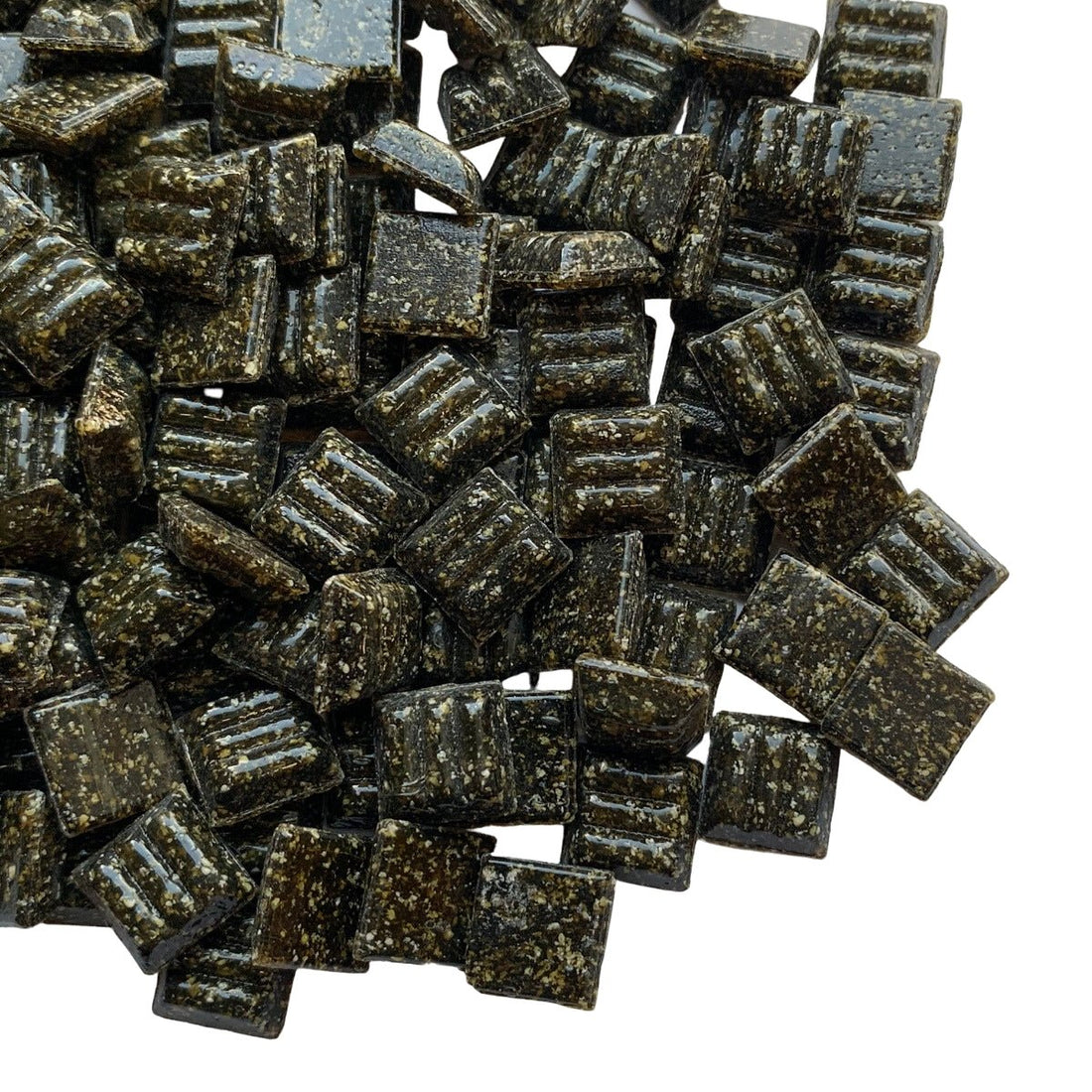 Mozaic din sticlă 10mm – maro pământiu - mosaicshop