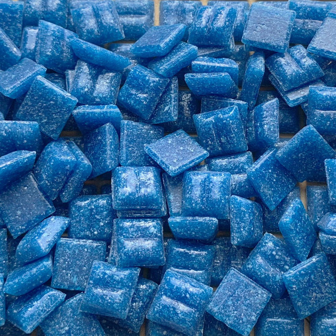 Mozaic din sticlă 10mm – turcoaz închis - mosaicshop