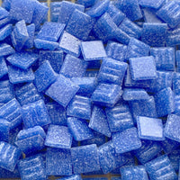 Mozaic din sticlă 10mm – albastru ceruleu - mosaicshop