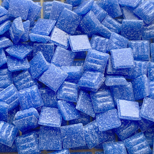 Mozaic din sticlă 10mm – albastru ceruleu