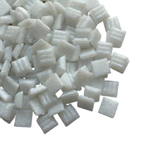 Mozaic din sticlă 10mm – alb de gheață - mosaicshop