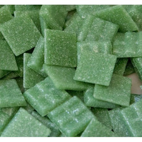 Mozaic din sticlă 20mm – verde frunză