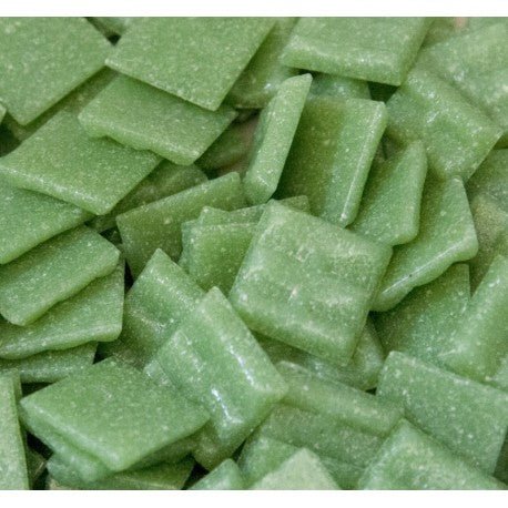 Mozaic din sticlă 20mm – verde de primăvară - mosaicshop