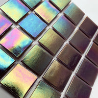 Mozaic din sticlă irizat 20mm – ametist - mosaicshop