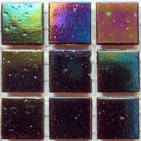 Mozaic din sticlă irizat 20mm – vinetă - mosaicshop