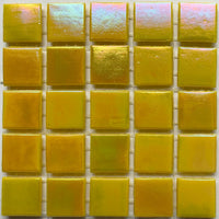 Mozaic din sticlă irizat 20mm – citrin - mosaicshop