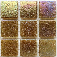 Mozaic din sticlă irizat 20mm – cafea - mosaicshop