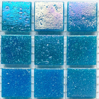 Mozaic din sticlă irizat 20mm – albastru regal - mosaicshop