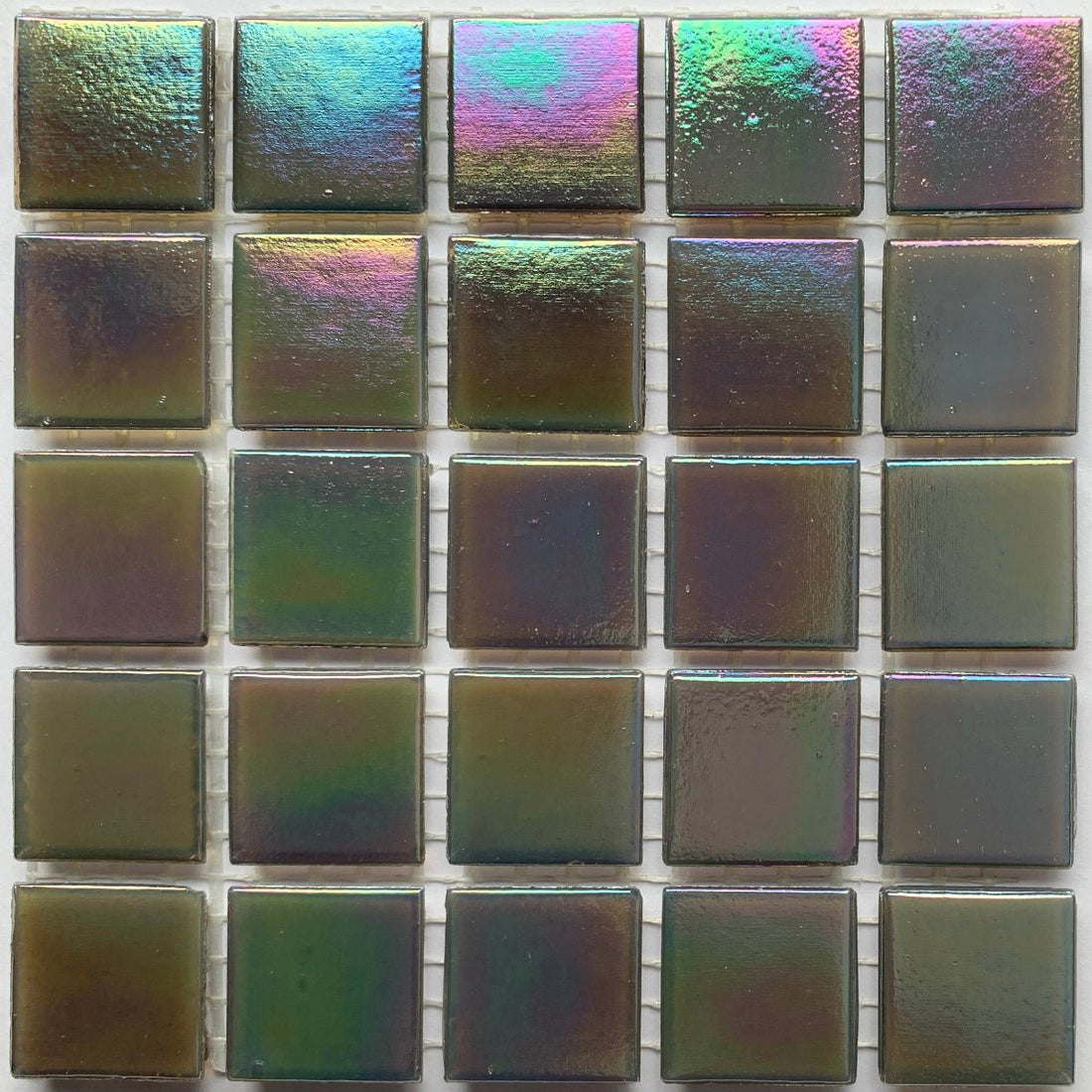 Mozaic din sticlă irizat 20mm – cristal de ceață - mosaicshop