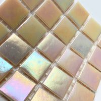 Mozaic din sticlă irizat 20mm – roz - mosaicshop