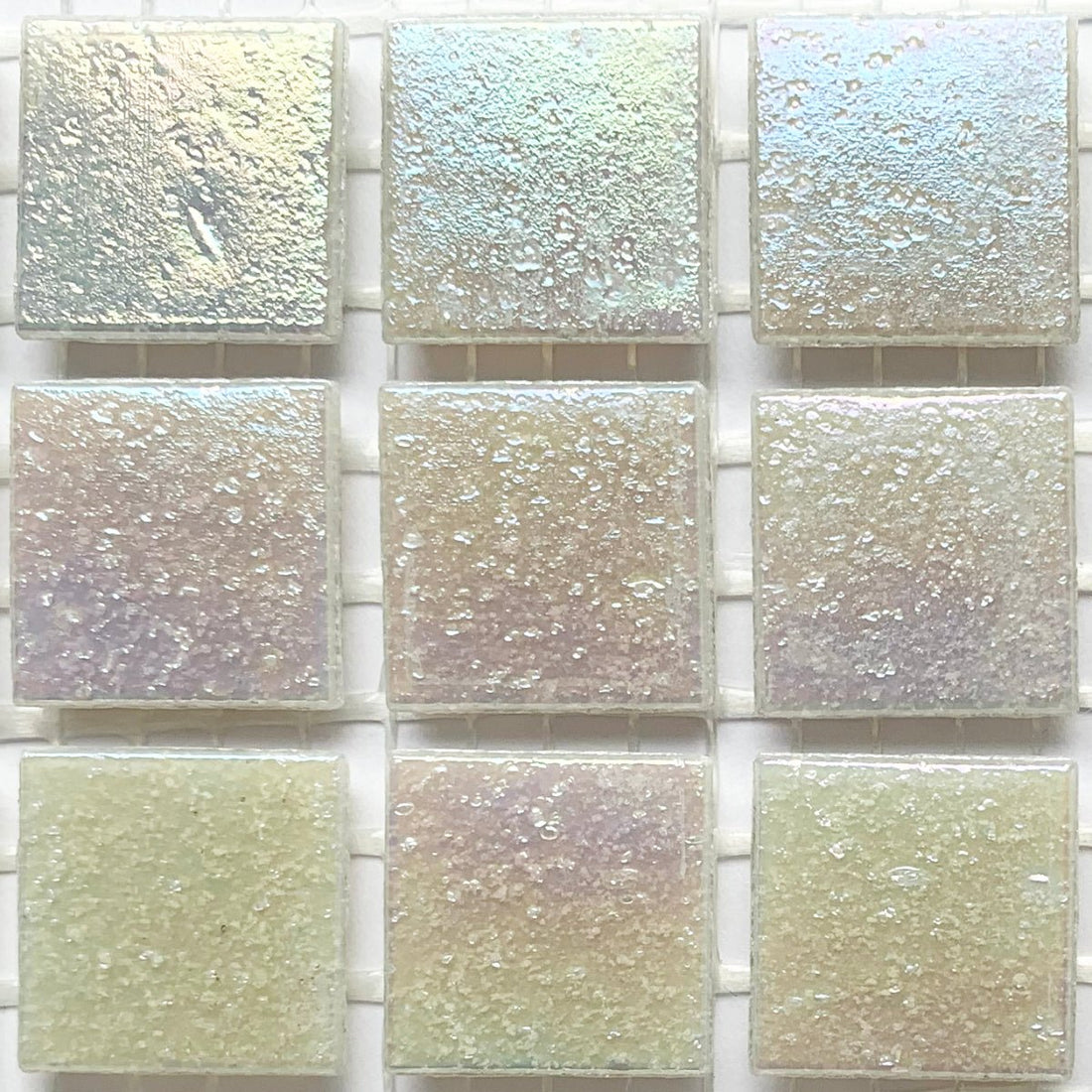Mozaic din sticlă irizat 20mm – cochilie - mosaicshop
