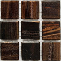 Mozaic din sticlă cu vinișoare aurii 20mm – topaz intens - mosaicshop