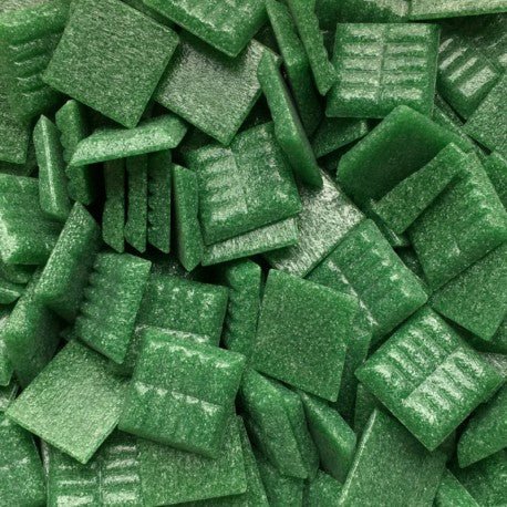 Mozaic din sticlă Murano 20mm – verde frunză