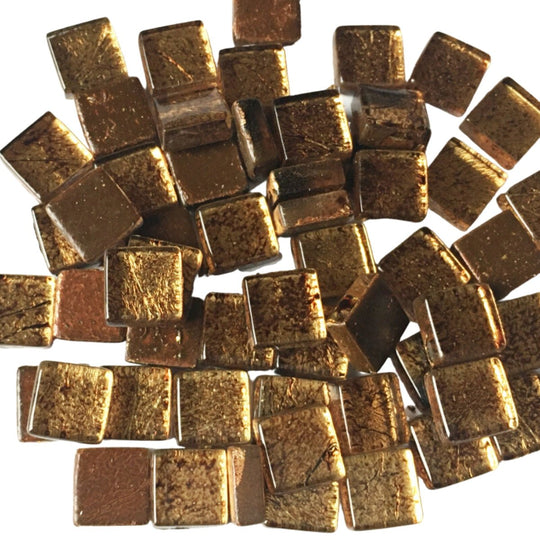 Mozaic din sticlă cu oglindă 10mm – bronz