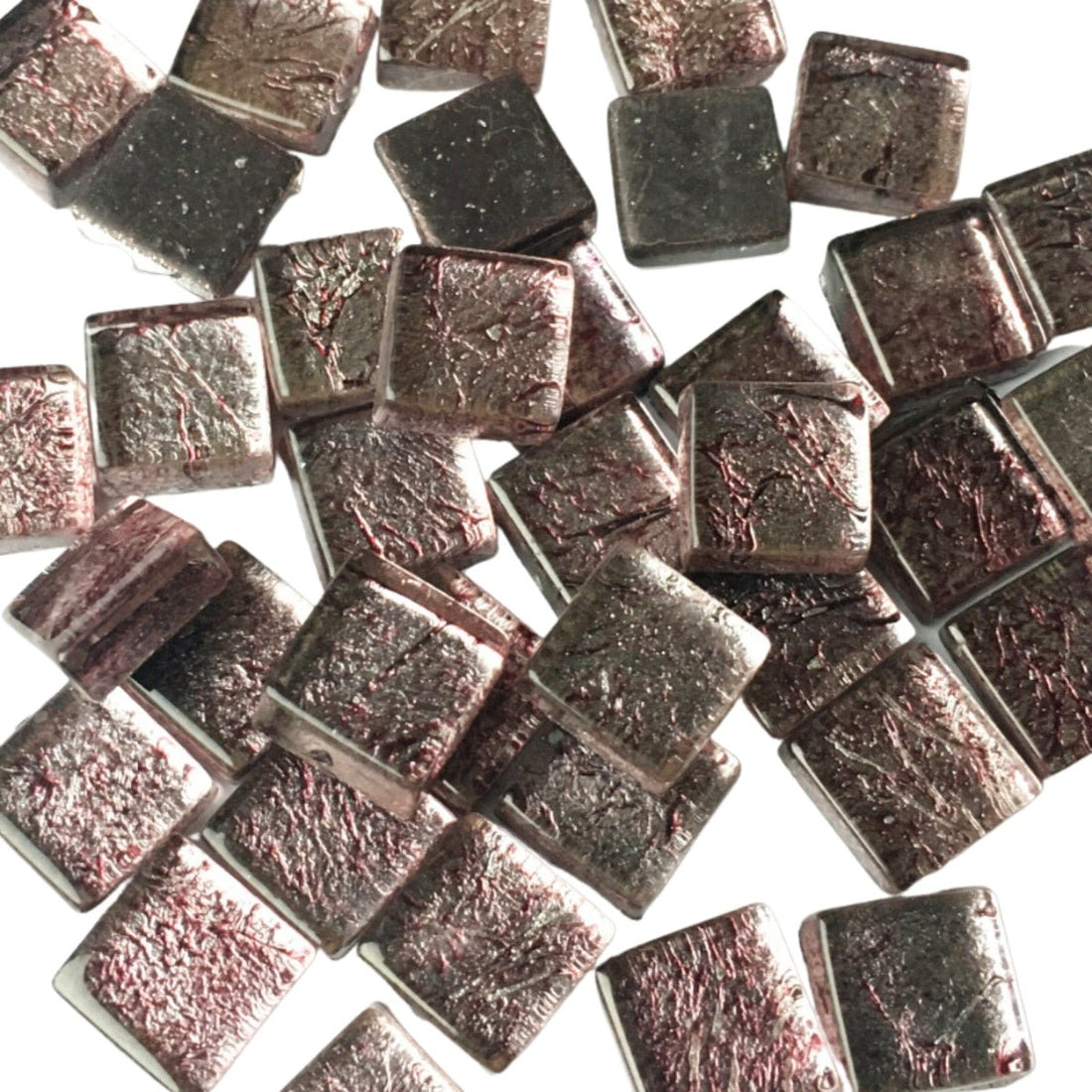 Mozaic din sticlă cu oglindă 10mm – granat - mosaicshop