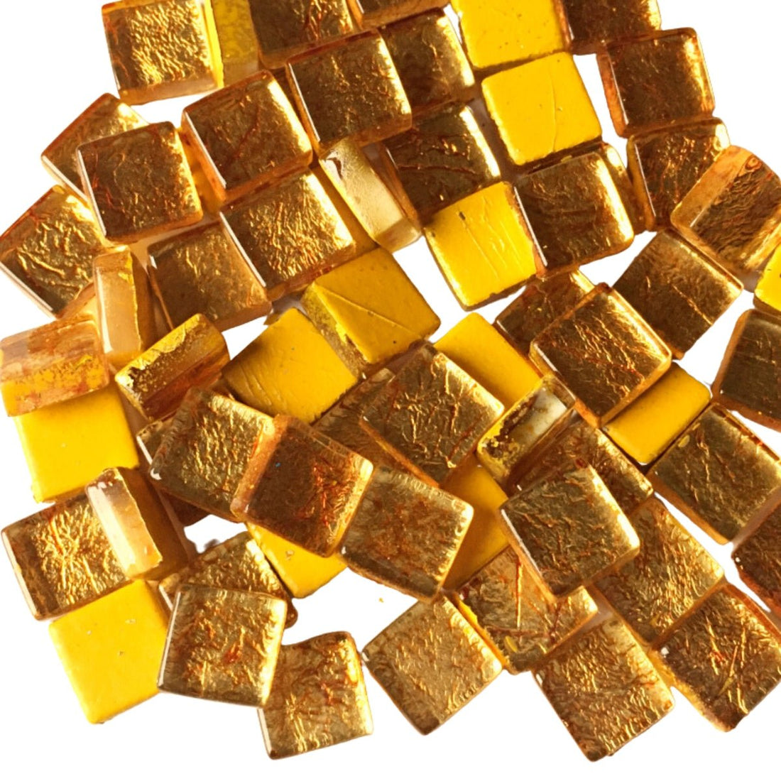 Mozaic din sticlă cu oglindă 10mm – cupru - mosaicshop