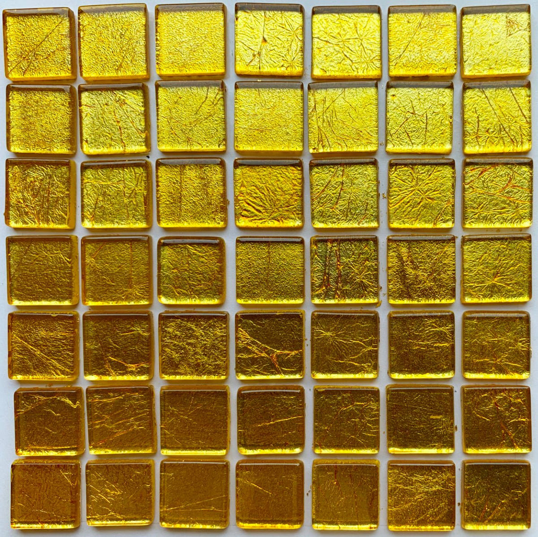 Mozaic din sticlă cu oglindă 20mm – auriu - mosaicshop