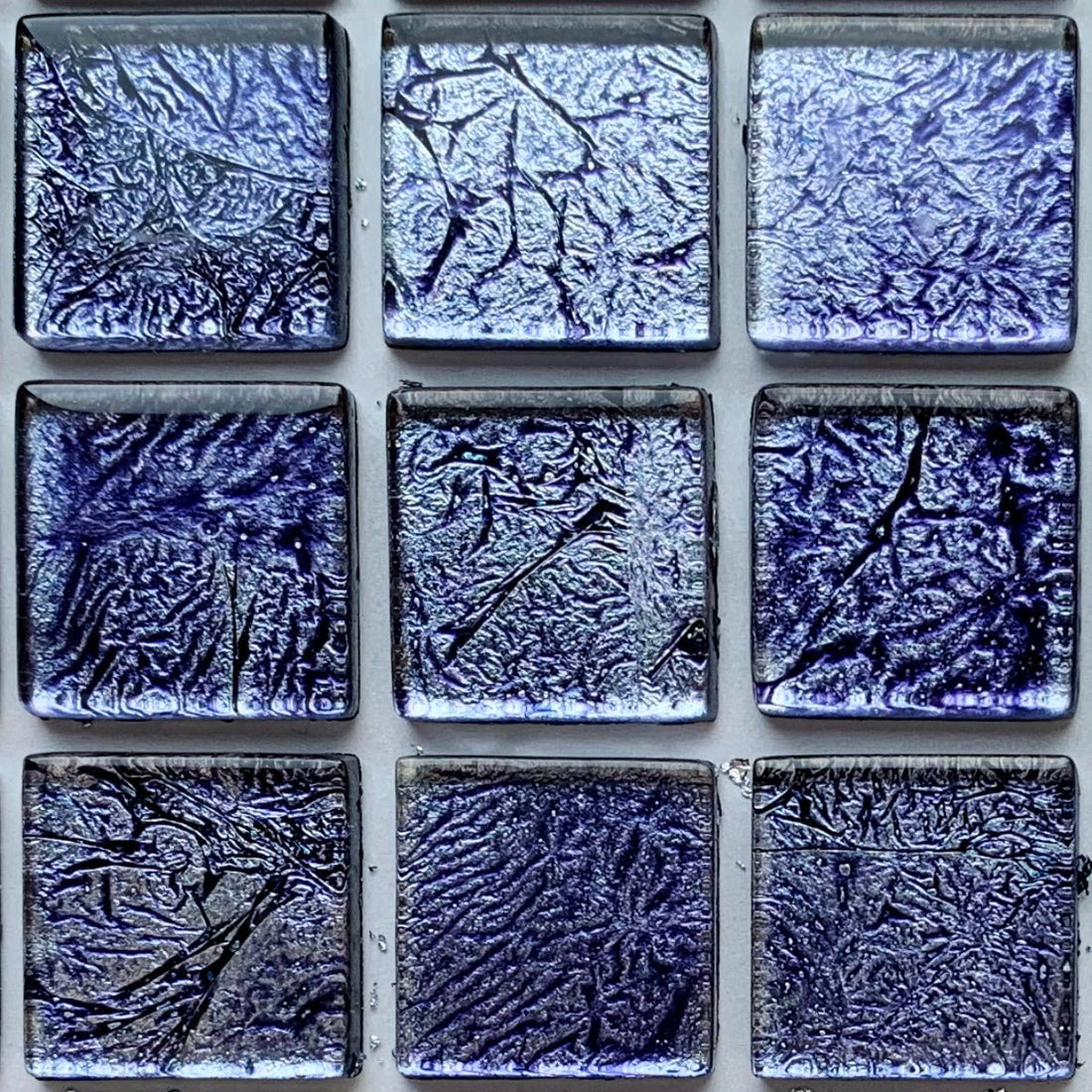 Mozaic din sticlă cu oglindă 20mm – cobalt - mosaicshop