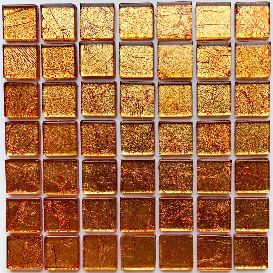 Mozaic din sticlă cu oglindă 20mm – cupru - mosaicshop