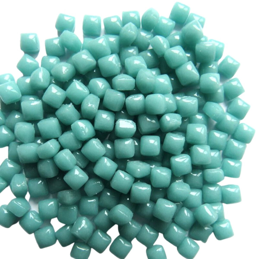 Micro mozaic din sticlă 4,8mm – cian - mosaicshop