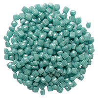 Micro mozaic din sticlă 4,8mm – Half Cyaan, sidefat - mosaicshop