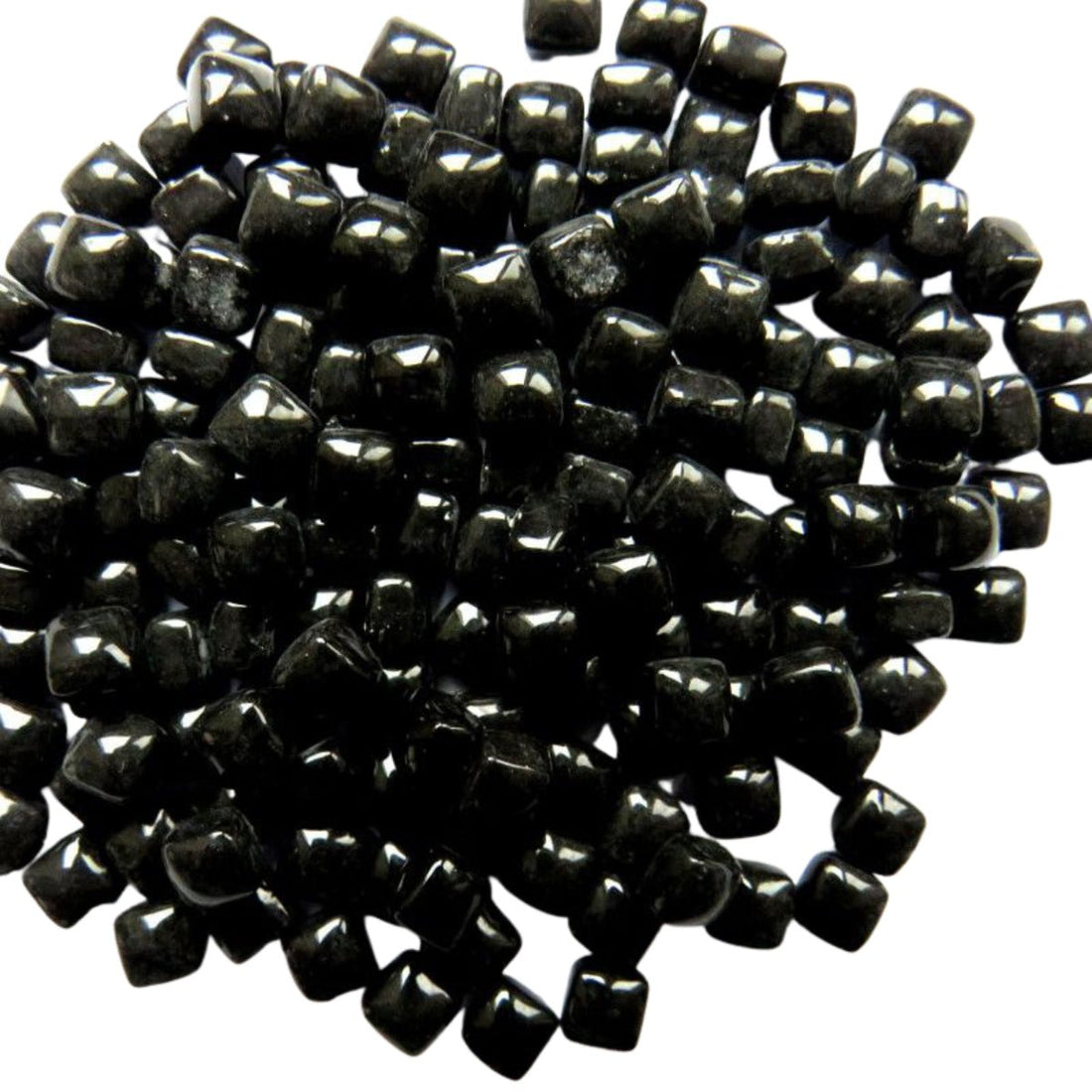 Micro mozaic din sticlă 4,8mm – negru - mosaicshop