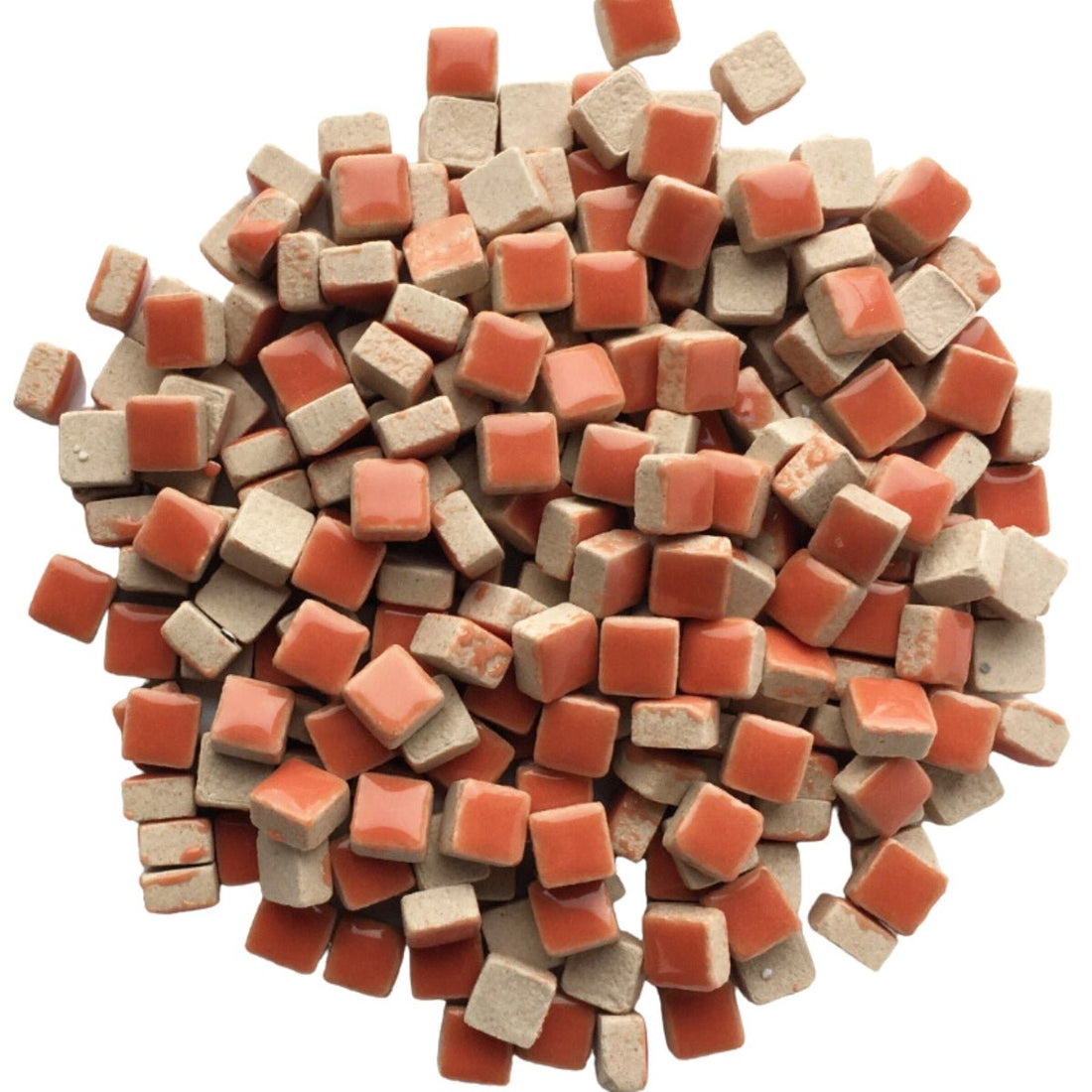 Micro mozaic ceramic 5mm – roșu coral — Mosaicshop