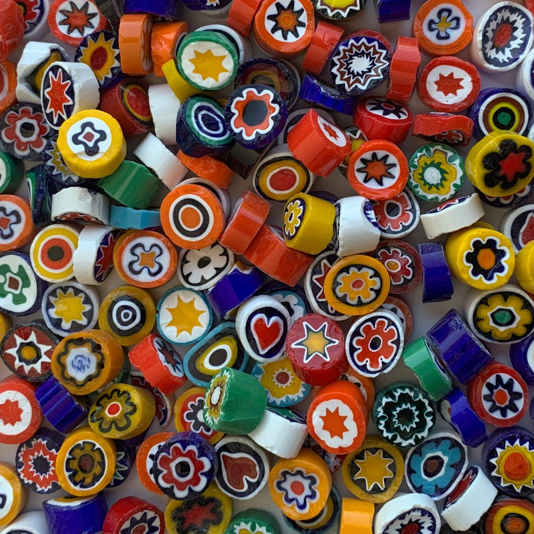 Mozaic din sticlă – Millefiori – amestec de culori 11/12 opac - mosaicshop