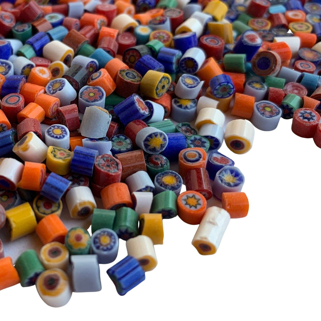 Mozaic din sticlă – Millefiori – amestec de culori 4/5 opac - mosaicshop