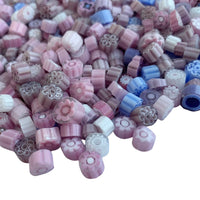 Mozaic din sticlă – Millefiori – amestec purpuriu - mosaicshop
