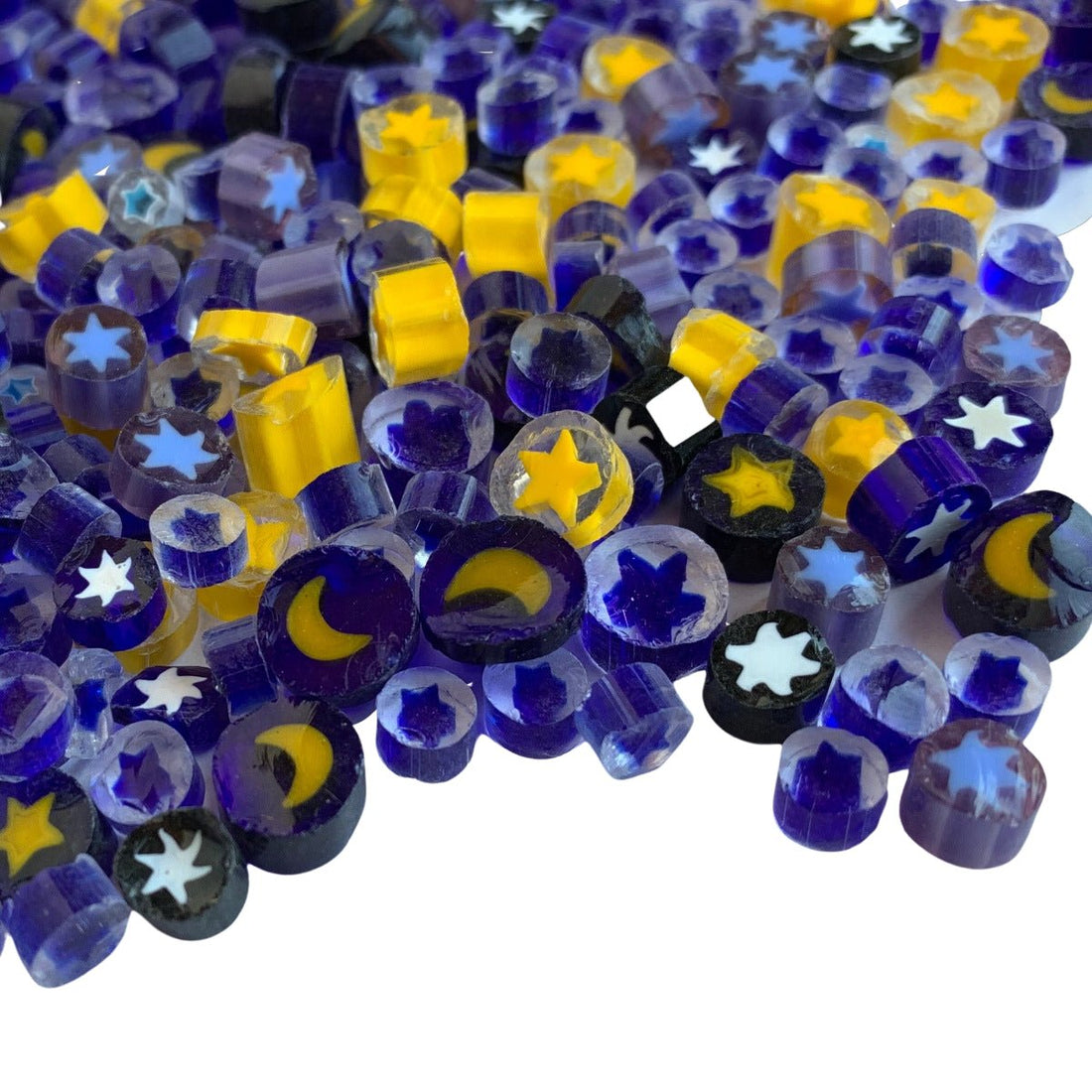 Mozaic din sticlă – Millefiori – amestec de steluțe - mosaicshop