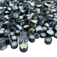 Mozaic din sticlă – Millefiori – amestec negru - mosaicshop